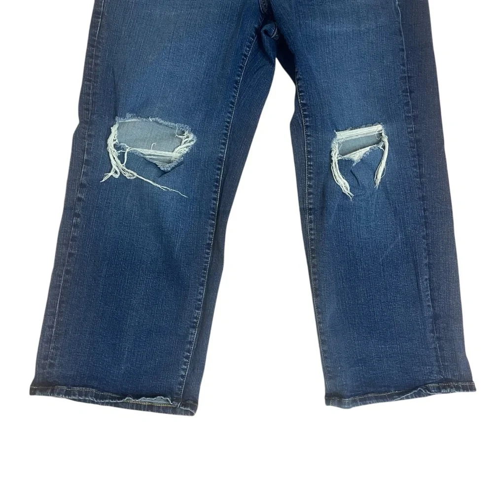 Torrid Women's Distressed Perfect Wide Leg Vintage Stretch Jeans Sz 18 - Picture 3 of 9